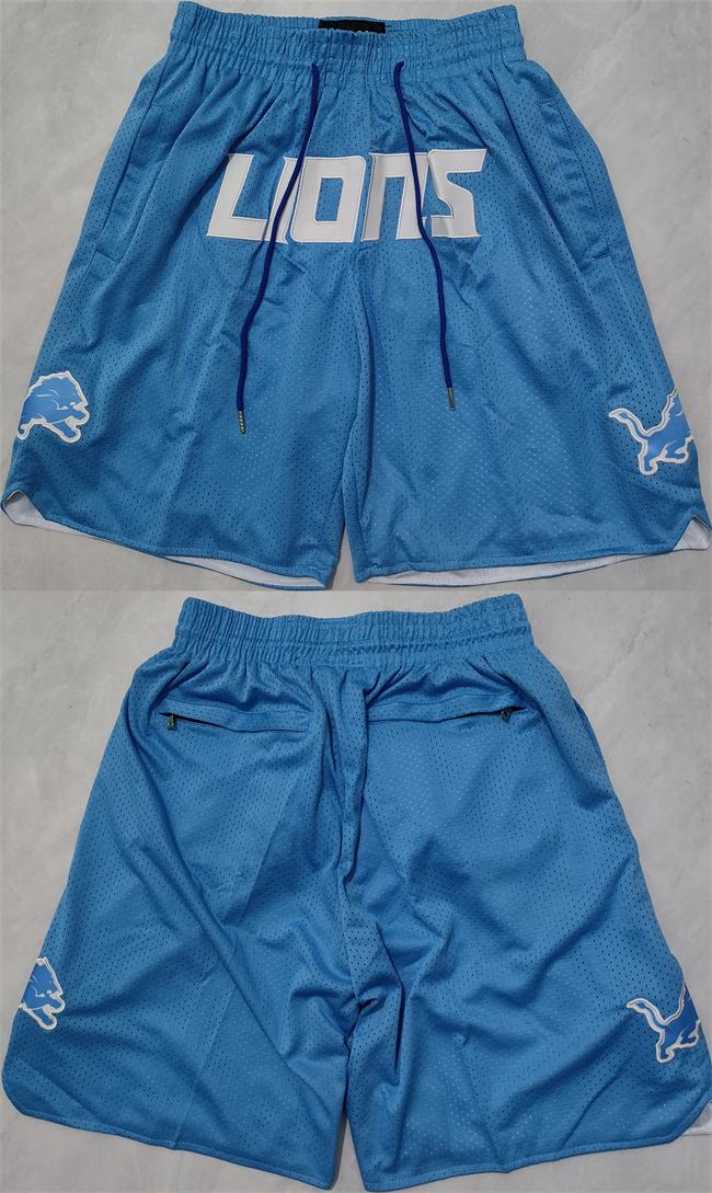 Men's Detroit Lions Blue Shorts